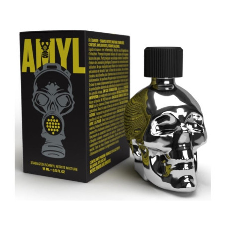 Poppers Amyl Silver Skull