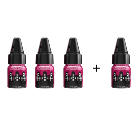 Pack 3+1 Poppers Amsterdam 10ml com Adaptador