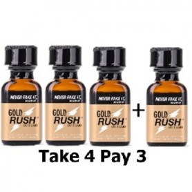 Pack PopperS Gold Rush XL 3 + 1