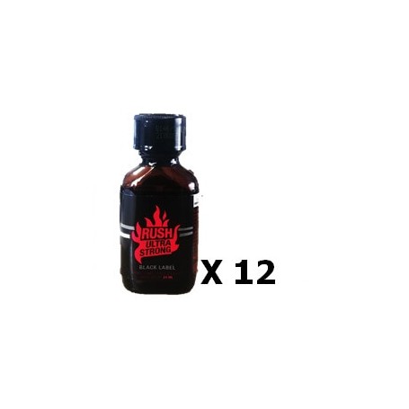 Caixa 12 Poppers Rush Ultra Strong Black XL
